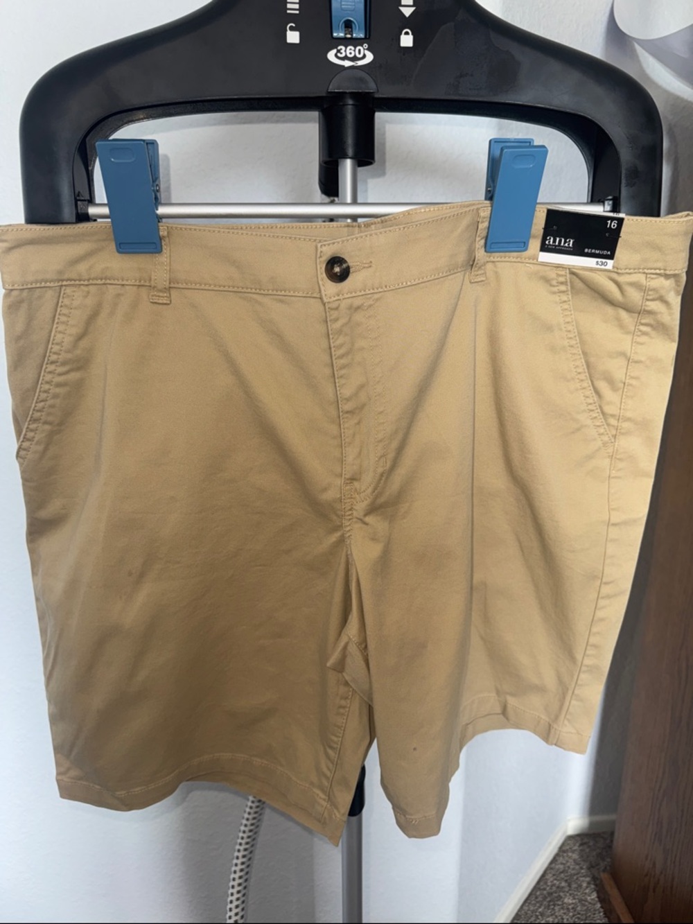 a.n.a Women’s Tan Bermuda Shorts - Classic Khaki